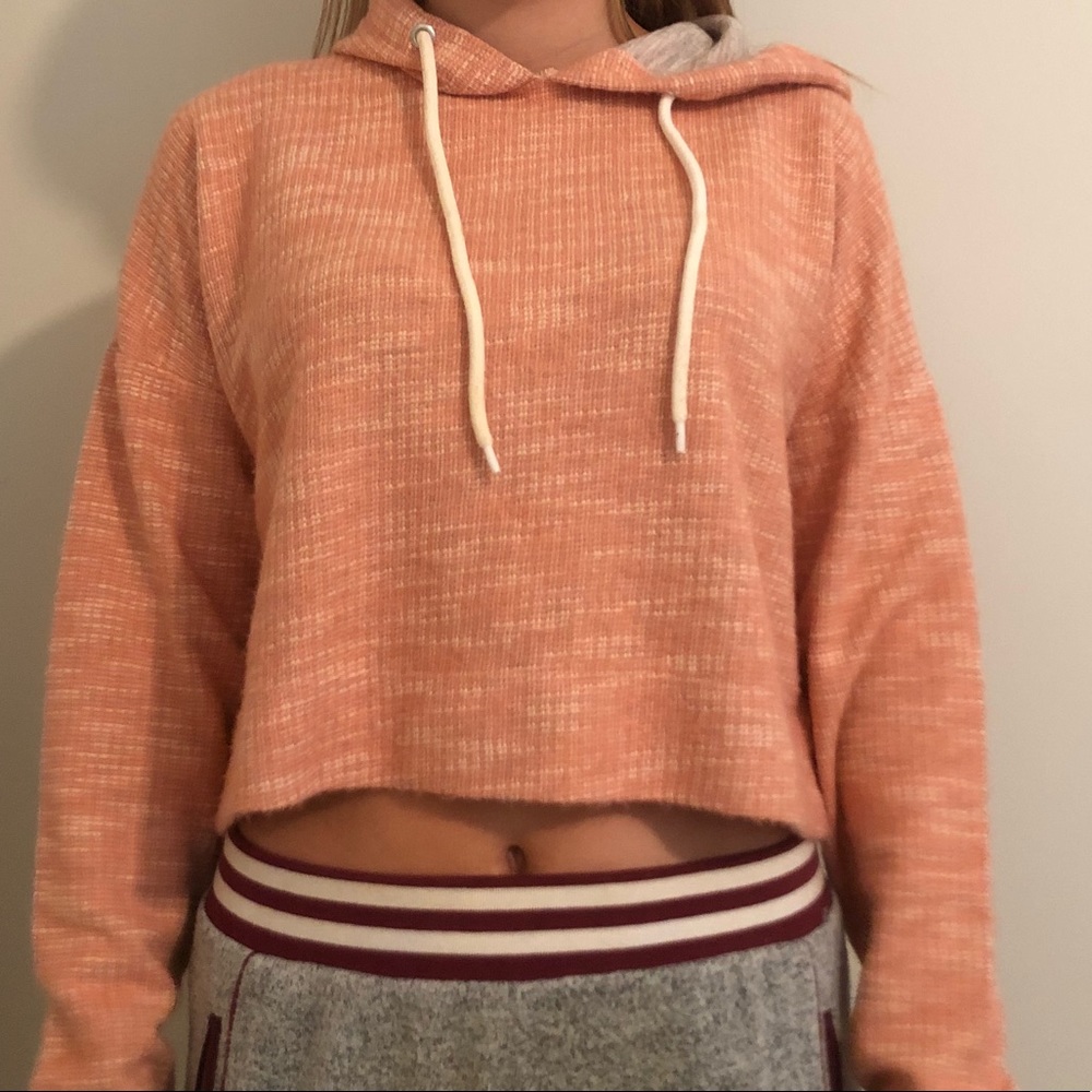 Urban Outfitters cropped orange sweatshirt
